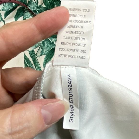 Alexia Admor Tropical Leaf One Shoulder Sheath Midi Dress Women’s Size M NWT - Picture 11 of 13